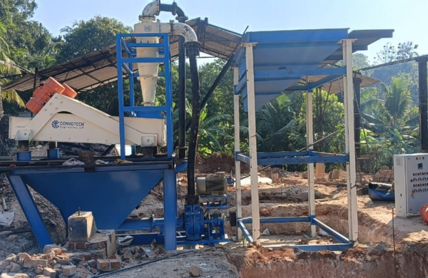 Hydro cyclone washing plant