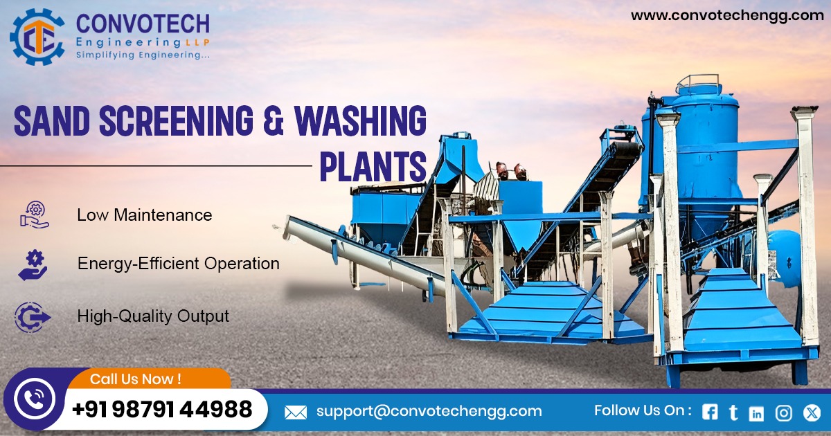 Sand Screening and Washing Plants in Gujarat