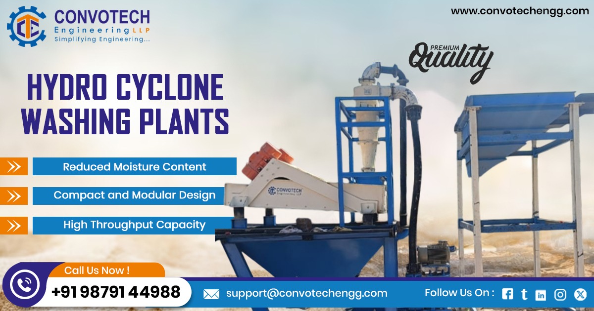 Hydro Cyclone Washing Plant in Karnataka