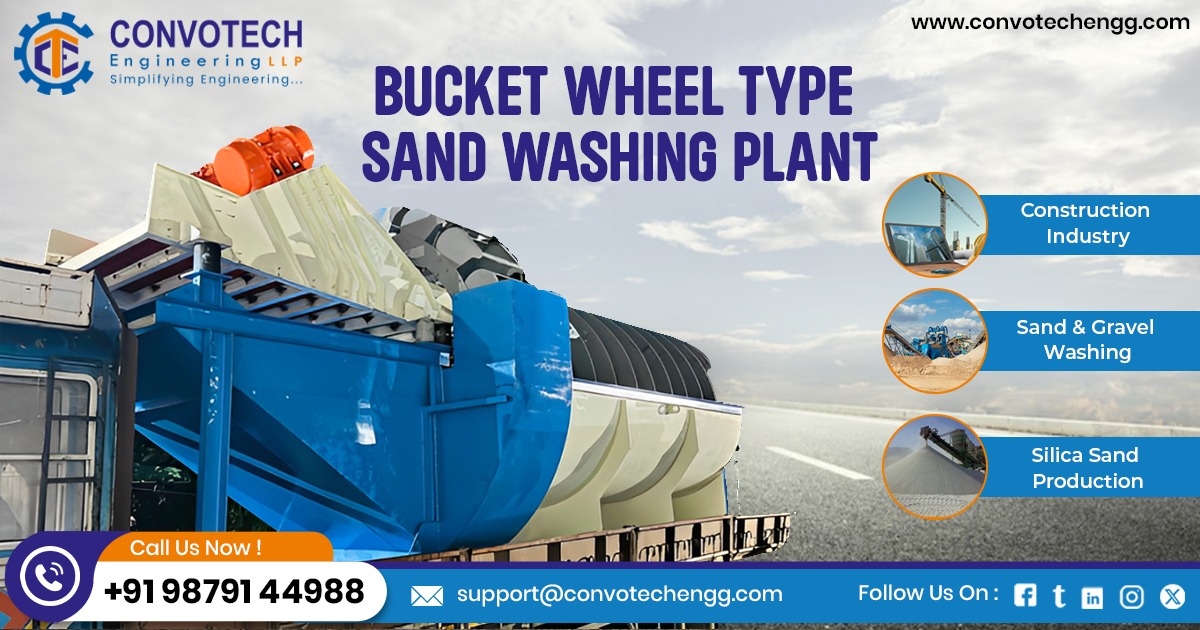 Bucket Wheel Type Sand Washing Plant in Tamil Nadu
