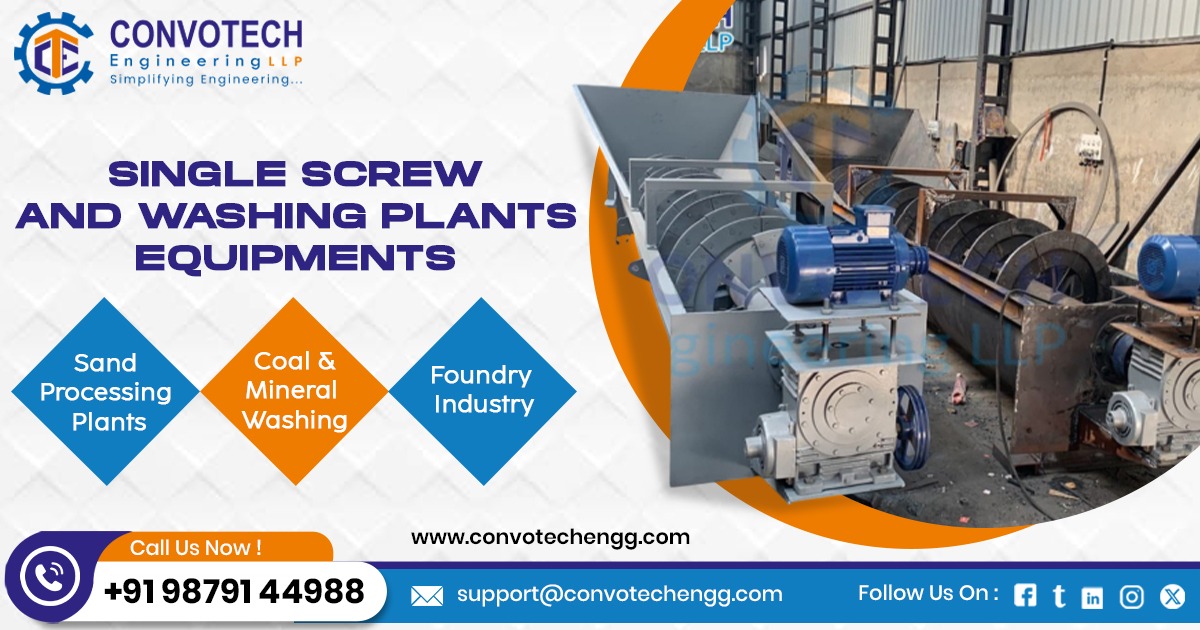 Single Screw Sand Washing Plant in Bharuch