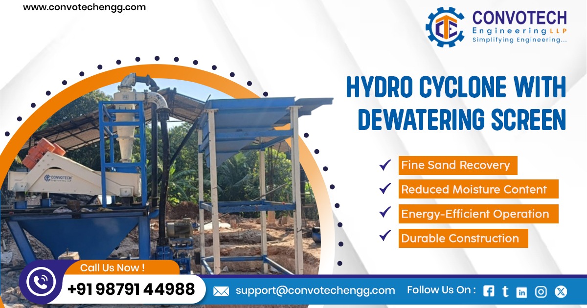 Hydro Cyclone with Dewatering Screen in Tamil Nadu