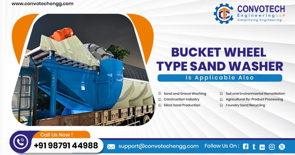 Bucket Wheel Type Sand Washing Plant in Rajasthan