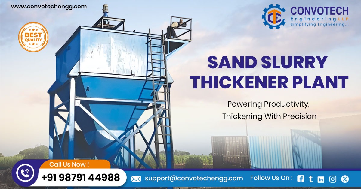 Sand Slurry Thickener Plant in Rajasthan