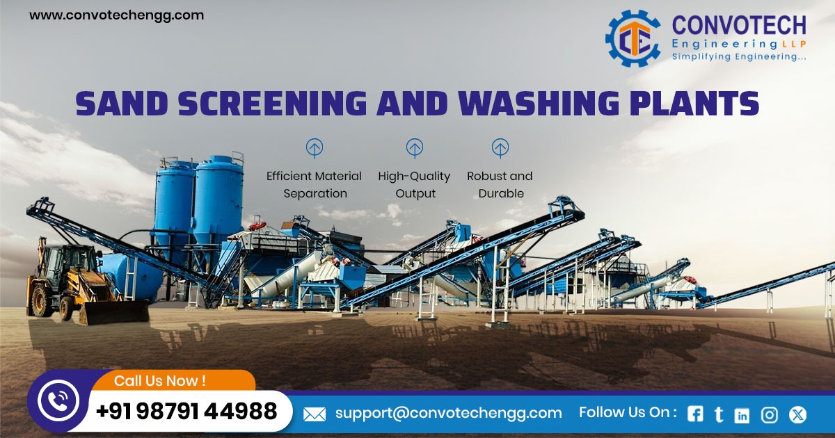 Sand Screening and Washing Plant in Chhattisgarh