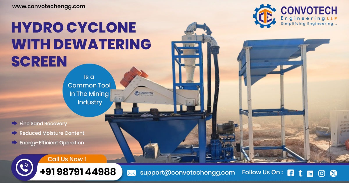 Hydrocyclone With Dewatering Screen in Rajasthan