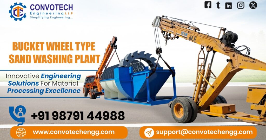 Bucket Wheel Type Sand Washing Plant in Karnataka