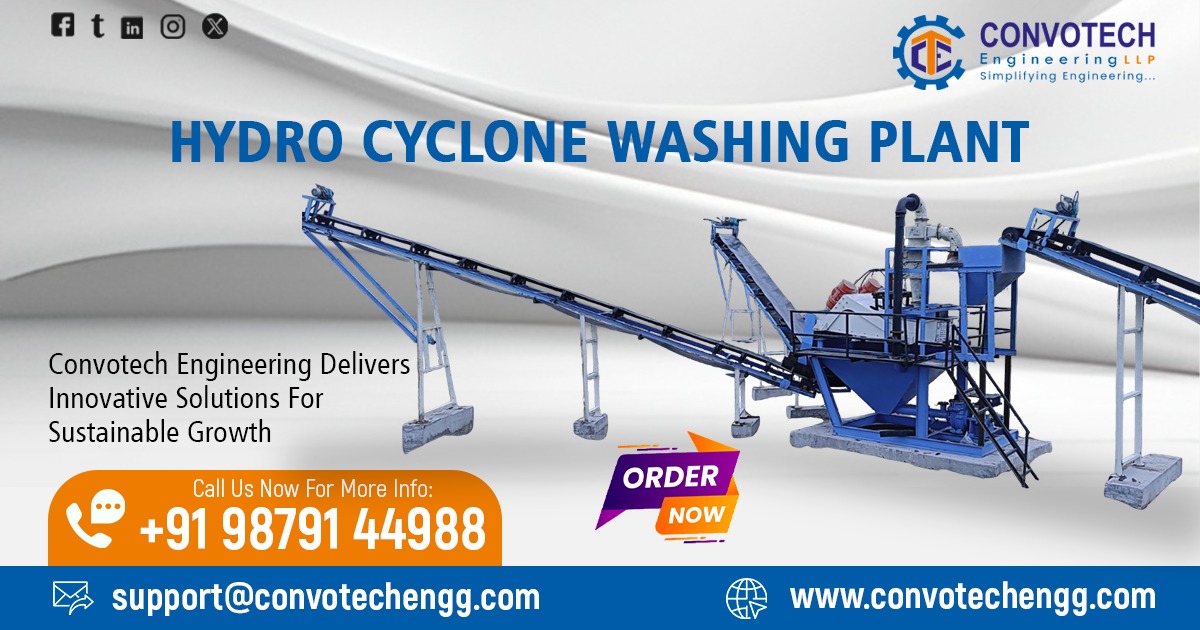 Hydrocyclone Washing Plant in Gujarat