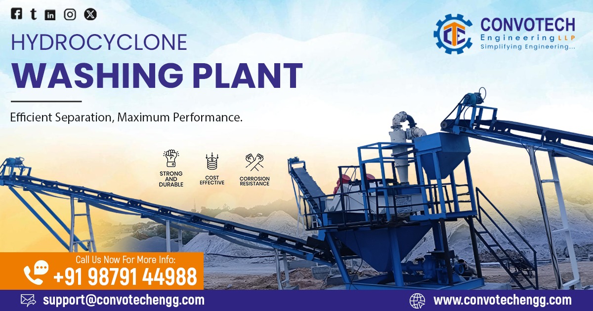 Hydrocyclone Washing Plant in Madhya Pradesh