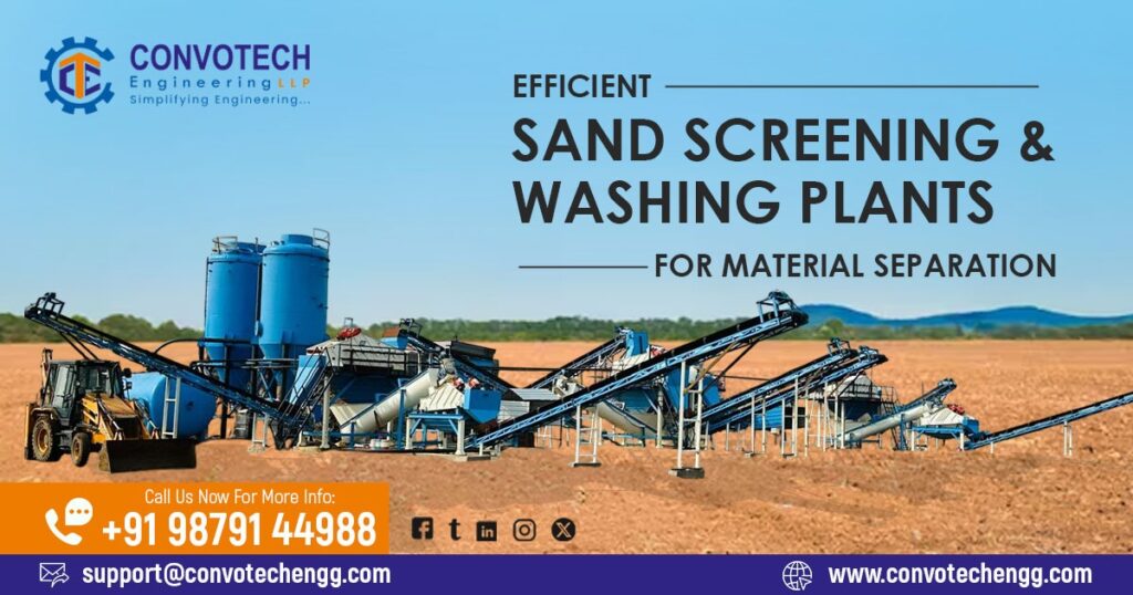 Sand Screening and Washing Plant in Madhya Pradesh