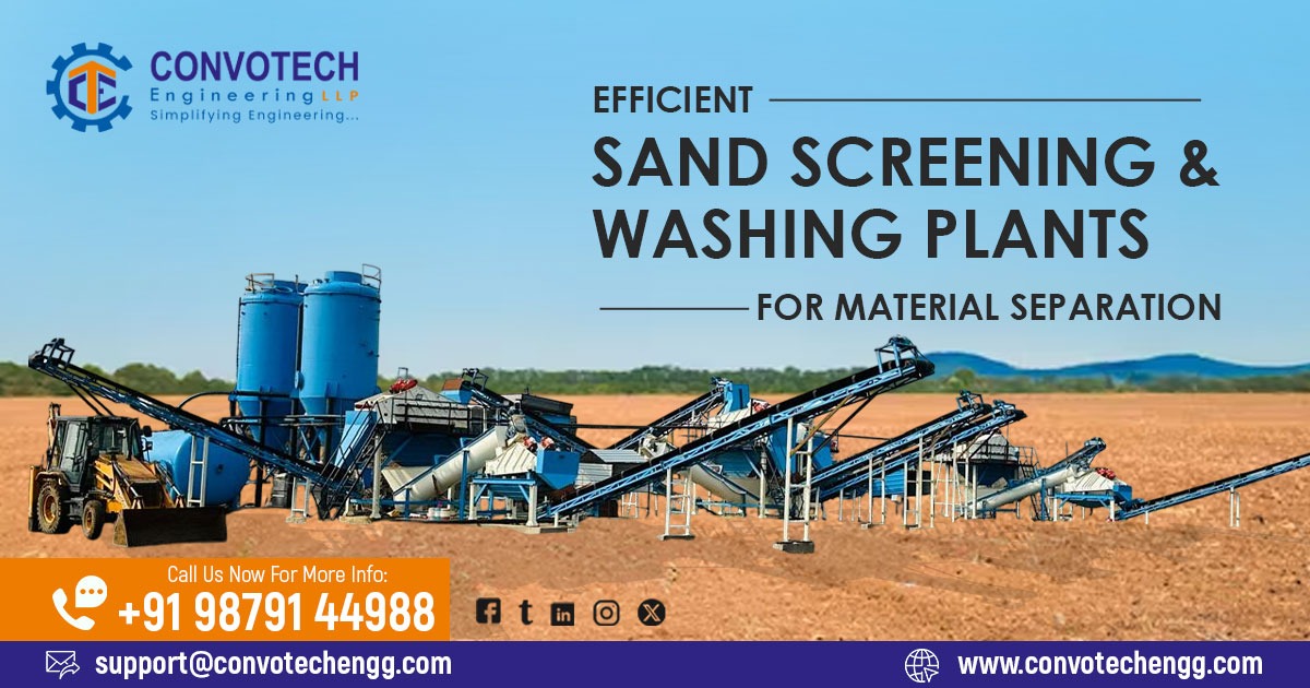 Sand Screening and Washing Plant in Madhya Pradesh