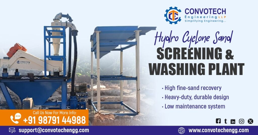 Hydro Cyclone and Screening and Washing Plant in Rajasthan