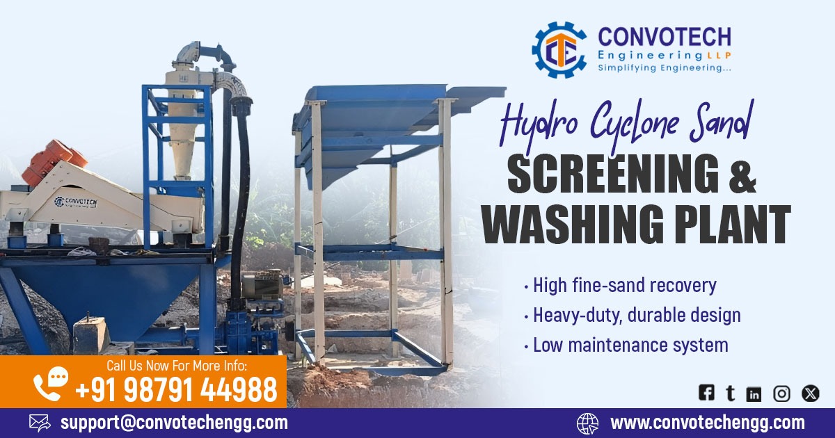 Hydro Cyclone and Screening and Washing Plant in Rajasthan