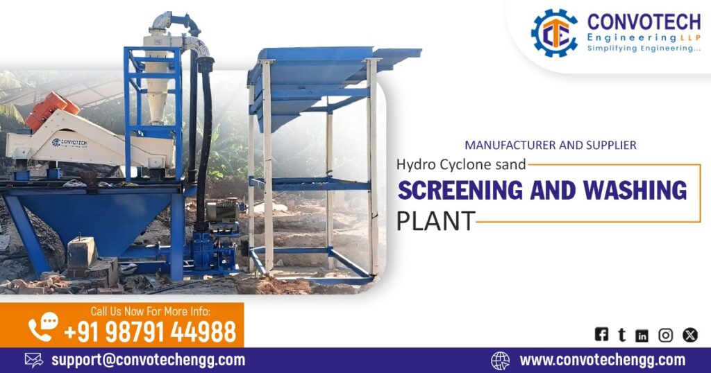 Hydro Cyclone Sand Screening and Washing Plant in Rajasthan