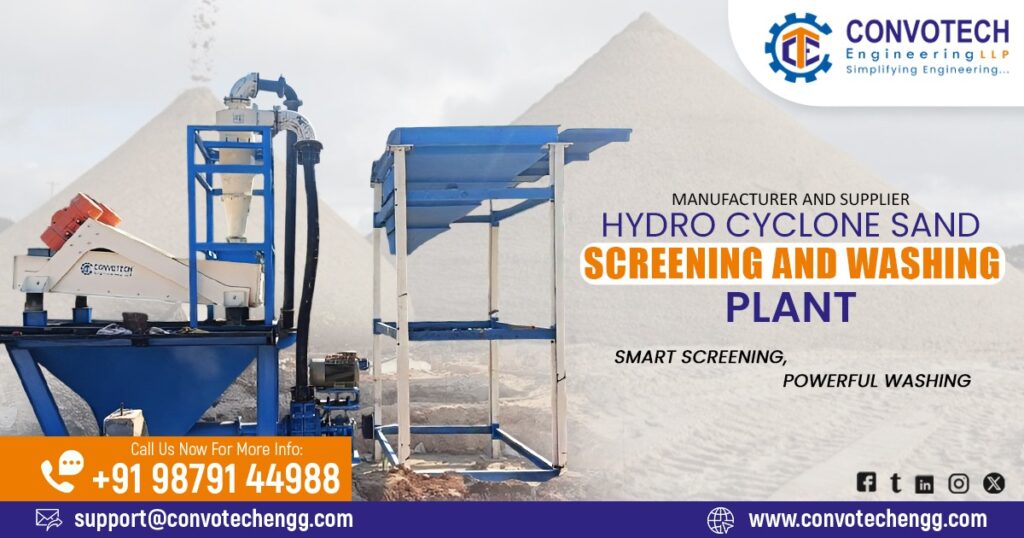 Hydro Cyclone Sand Screening and Washing Plant in Karnataka