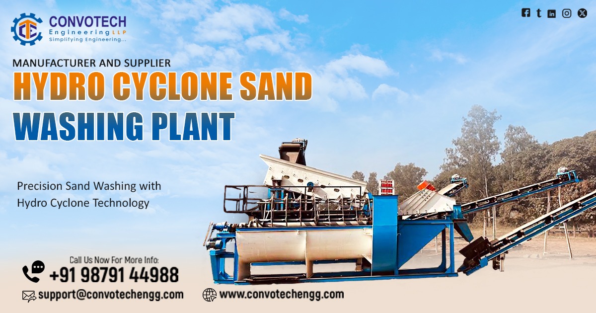 Hydro Cyclone Sand Washing Plant Supplier in Rajasthan