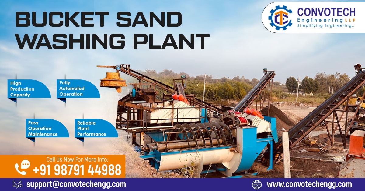 Bucket Sand Washing Plant in Madhya Pradesh