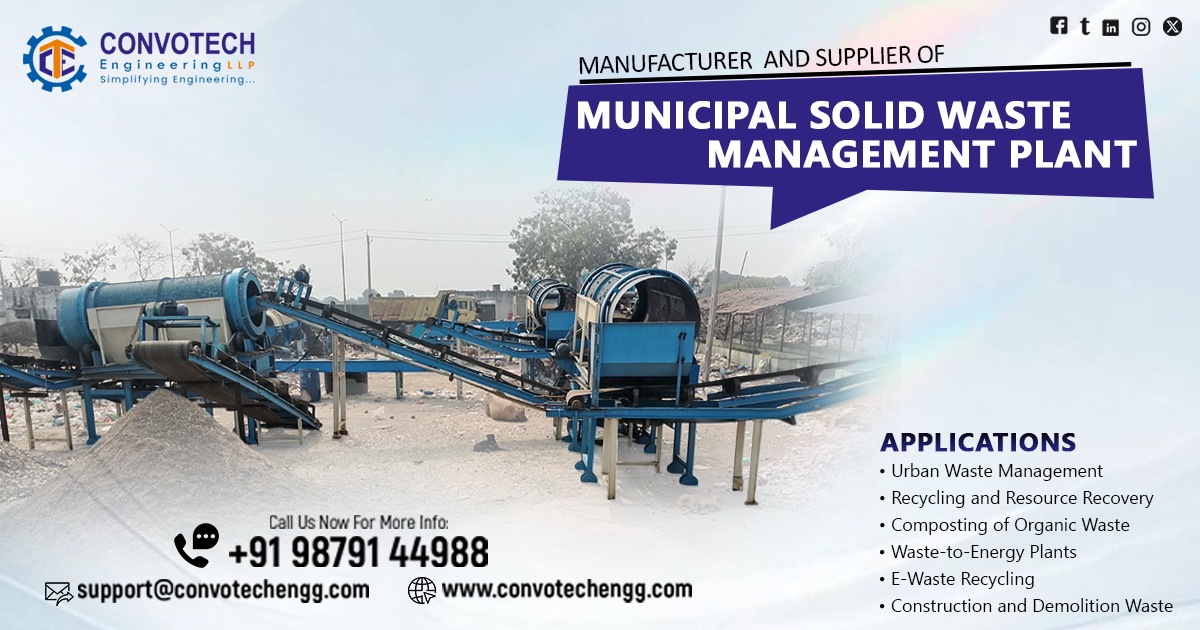 Advanced Municipal Solid Waste Management Plant in Uttar Pradesh offering eco-friendly, efficient, cost-effective waste processing and recycling solutions.