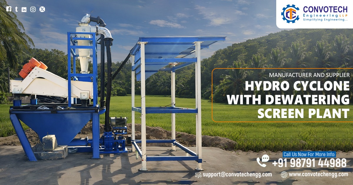 Hydro Cyclone Sand Washing Plant in Gujarat