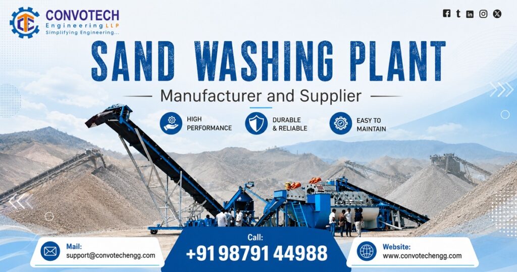 Premium Sand Washing Plant Supplier in Haryana