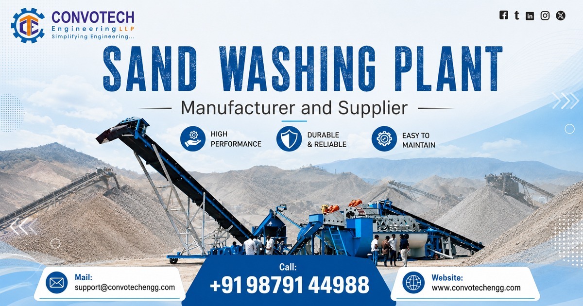Premium Sand Washing Plant Supplier in Haryana