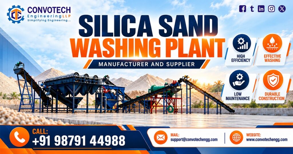 Silica Sand Washing Plant Manufacturer in India